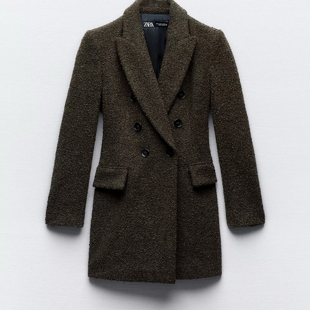 Zara Women's Dark Brown Pea Coat